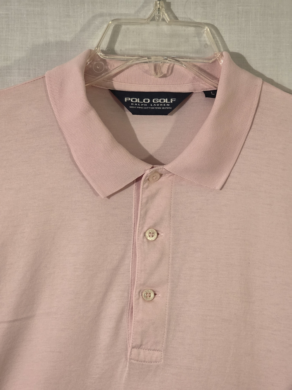 Polo Golf Ralph Lauren Men’s Pink Polo Shirt Sz Large Tall